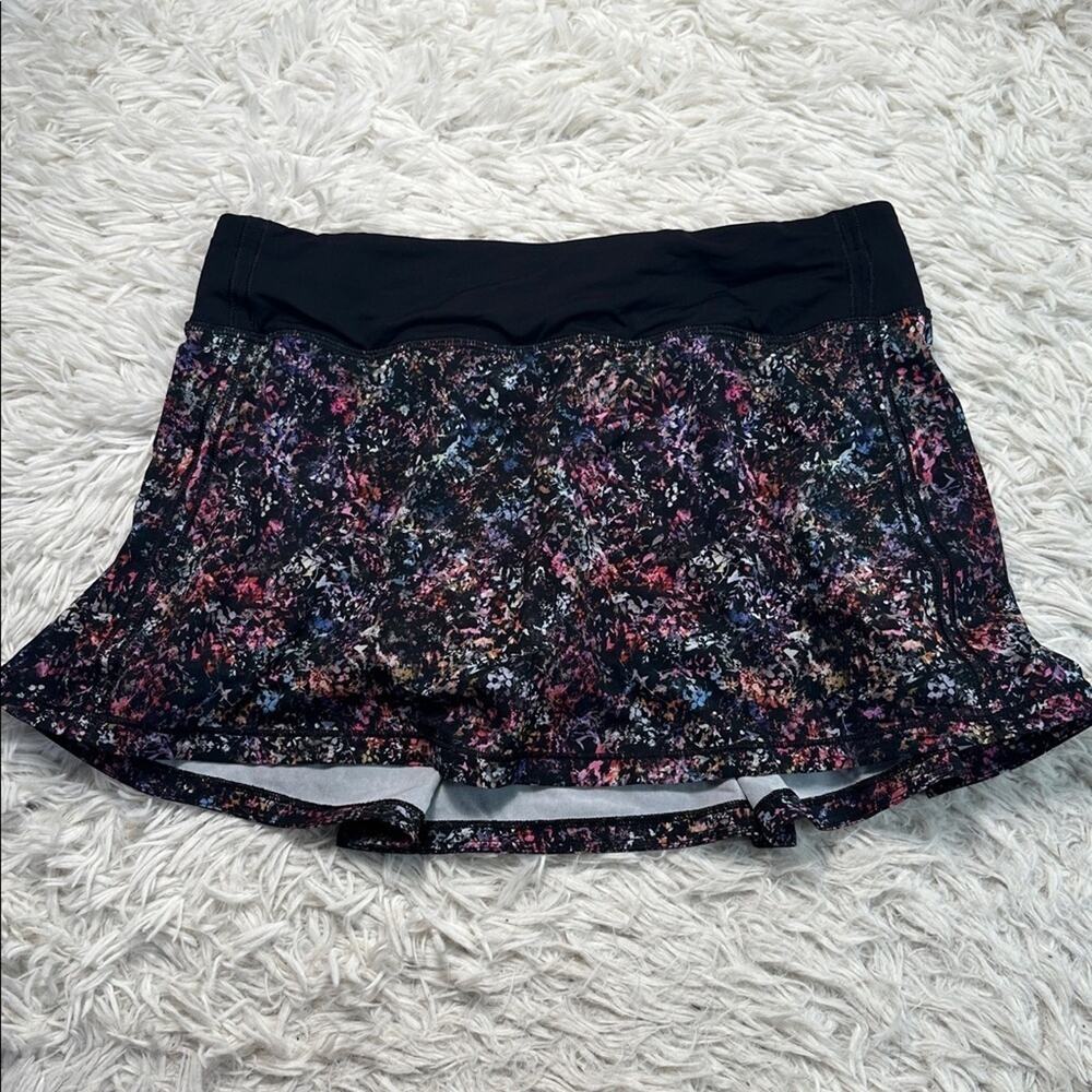 Lululemon Pace Rival Mid-Rise Skirt Floral Spray Multi